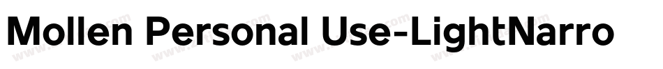 Mollen Personal Use-LightNarrow字体转换